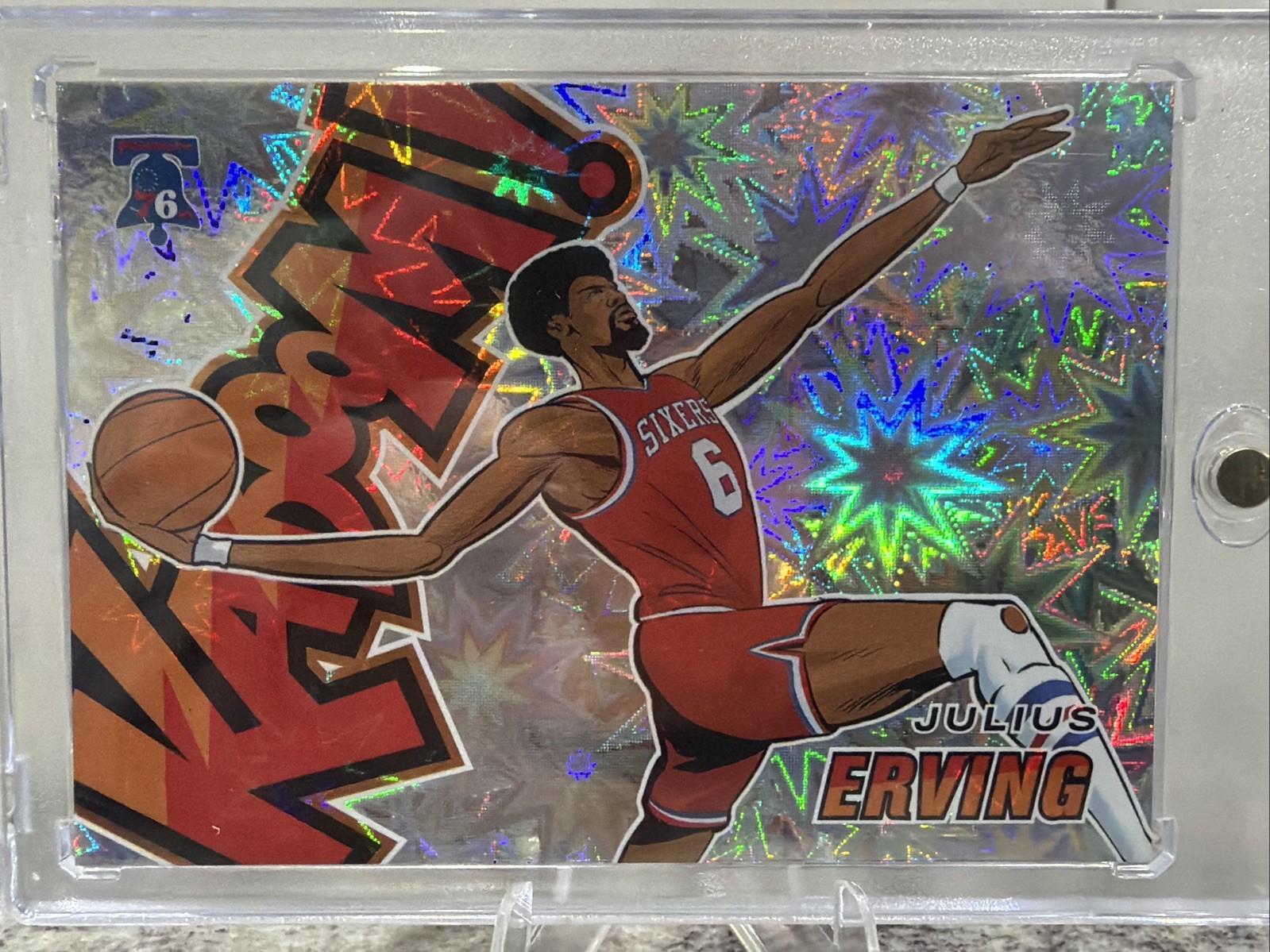 2024-25 Panini Revolution KABOOM CASE HIT SSP Julius Erving #31