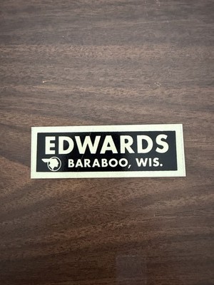 NOS EDWARDS PONTIAC Dealer Sticker Emblem - Baraboo, Wisconsin GTO Trans Am
