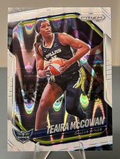 2025 Panini WNBA Prizm White Seismic Prizm #48 Teaira McCowan Dallas Wings