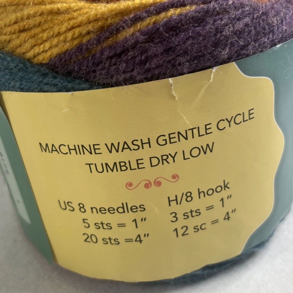 1 Plymouth Multi-Color Hot Cakes 75% Acrylic 25% Wool Blend 404 Yards - New - Image 3 of 4