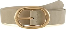 Faux Leather Belts Women Gold Pin Buckle Waist Belt Jeans Ladies Fashion