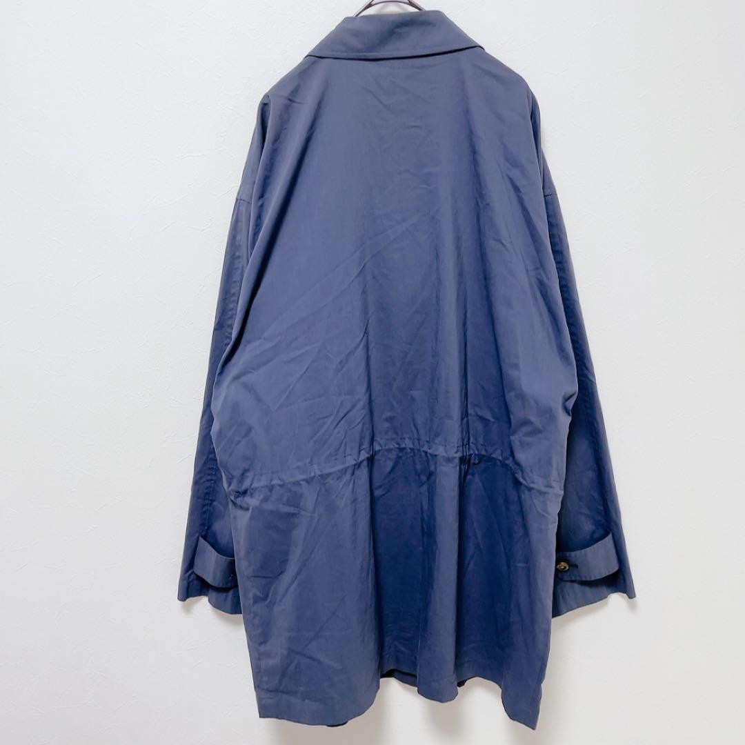 Burberry's Navy Bal-Collar Coat, Medium, Men's Blue Long-Sleeve Shirt thumbnail 11