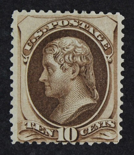 CKStamps: US Stamps Collection Scott#161 10c Jefferson Mint H OG CV$800