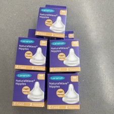 Baby Lansinoh NaturalWave Nipples Bottle Nipples 2 Ct Each Lot of 5 Packs 