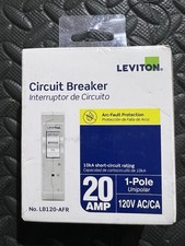 Leviton Circuit Breaker, AFCI 1-Pole 20 Amp, 120-Volt, LB120-AFR