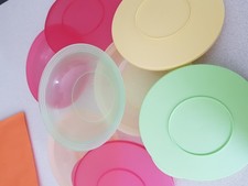 Tupperware   * 4 Stück * Junge Welle Schüssel *Schale * 400 ml * mit Deckel bunt