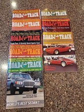 Road and Track Magazine 1973 Lot of 8 Corvette BMW Mustang Maserati Vintage