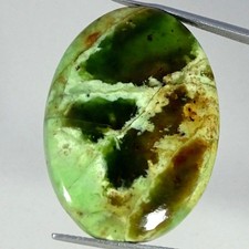 31.40Cts 100 Natural Chrome Chalcedony Oval Cabochon Gemstone 24X33X5MM