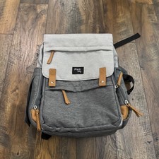 iPack Baby Diaper Bag Backpack Gray Multifunction Travel Bag Changing Pad Large
