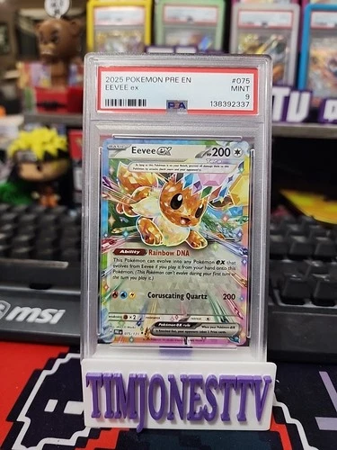 MINT PSA 9: EN Eevee EX 075/131 S&V: Prismatic Evolutions Holo