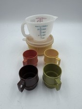 Tupperware Toys Assorted Pieces Vintage Mixing Cup Bowl  Cups 7 Pieces