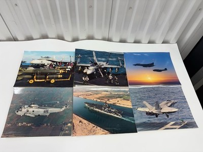 Vintage 1991 USS America CV-66 Desert Storm Navy 8x10 Photo Lot (6) F-18 Tomcat