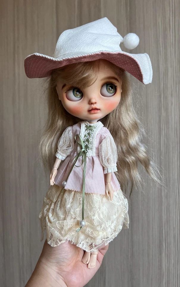 Blythe Doll Clothes -- Halloween Pink Witch Themed Costume Set (Rare) - Image 4 of 4