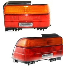 Halogen Tail Light Set For 1993-1995 Toyota Corolla Amberclearred Wbulbs 2pcs Halogen Tail Light Set For 1993-1995 Toyota Corolla Amberclearred Wbulbs 2pcs