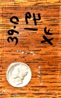 1939-D SILVER MERCURY DIME - GRADES "EXTREMELY FINE"