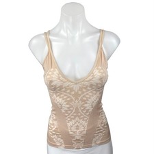 Free People Intimately Mercury Cream Beige Seamless Floral Cami Tank Top XS/S