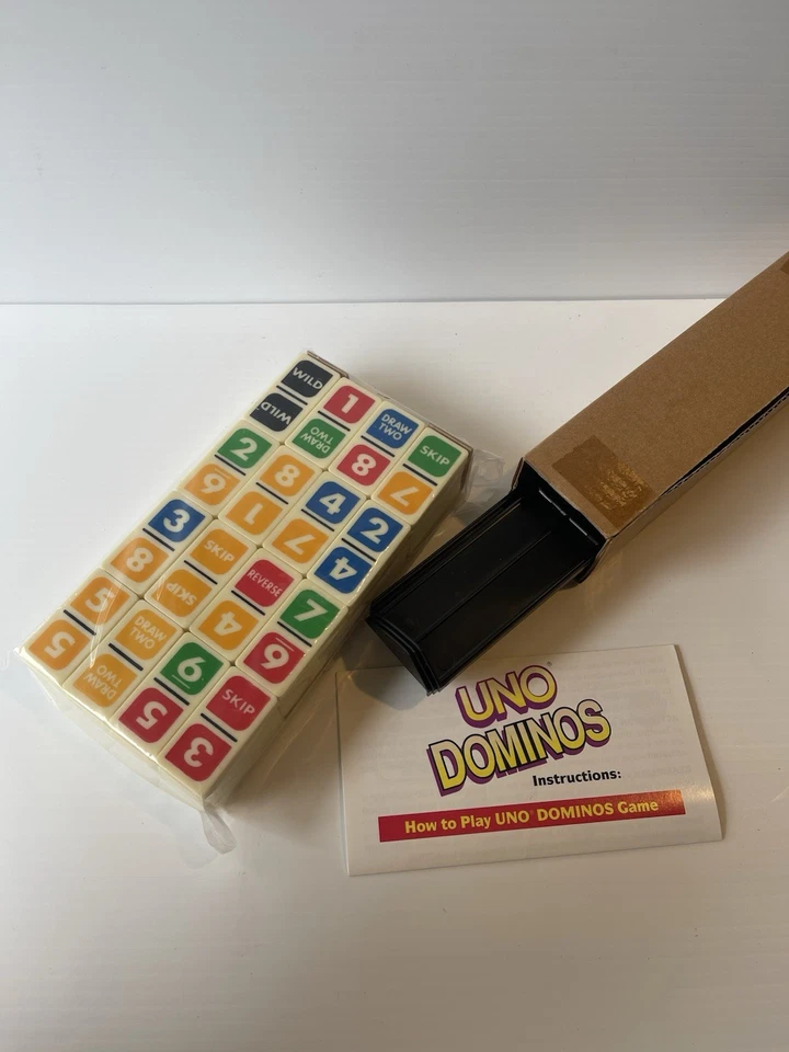 Vintage Mattel UNO Dominos Game Sealed 1995 - Image 4 of 4