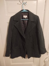 Per Una M&S Forest Green Double Breasted Ital...