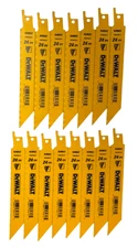 NEW 15PC DeWALT DWAR624 Reciprocating Saw Blade 6" 24 TPI ~ Free Shipping