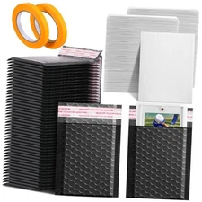 302 Pcs Trading Card Shipping Protector Set Include 200 5.5 x 6.3 Inch Black