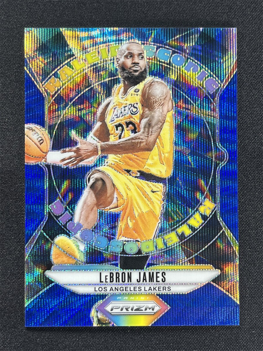 2024-25 Panini Prizm LeBron James #29 Blue Wave Prizm Kaleidoscopic Lakers /175