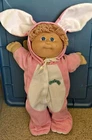 VTG Rare Coleco Cabbage Patch Original 1980 Cabbage Patch Pink Bunny Sleeper