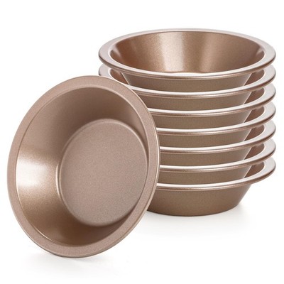 Suwimut 8 Pack Mini Pie Pan Set 5 Inch Non-Stick Individual Dish Pie Plate Ca
