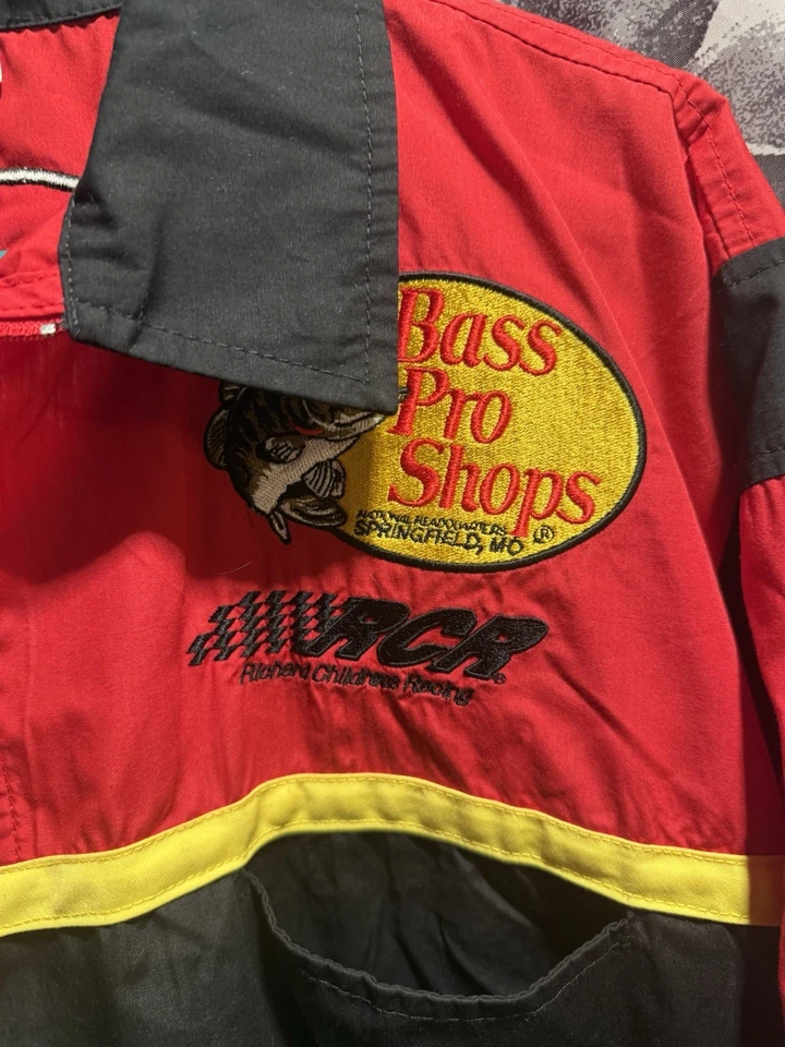 复古 Chase Authentics Dale Earnhardt 贝斯专业商店赛车衬衫,尺寸 L — 第 3/4 张图片