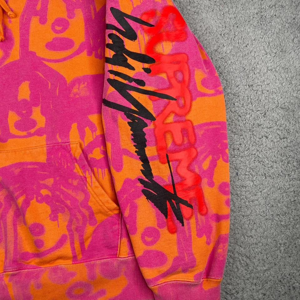 Supreme Yohji Yamamoto Sudadera con Capucha Para Hombre Mediana Naranja Algodón Pullover Foto 4 de 4