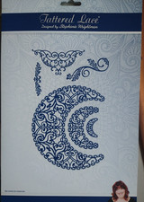 TATTERED LACE Dies - Winter  Solstice Lace Crescent Pre-owned.