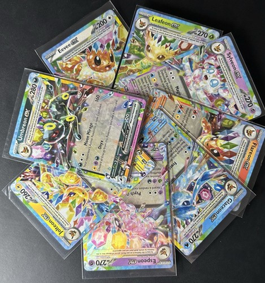 #ad Pokémon TCG 8 Card EX Tera Eveelution Set Prismatic Evolutions Double Rares Nm m $25.00