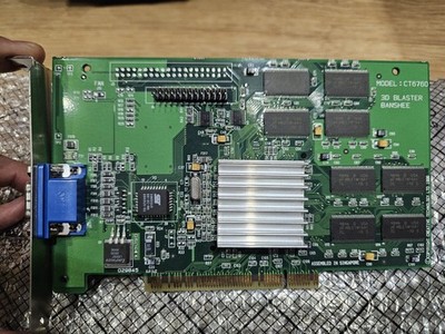CREATIVE 3DFX VOODOO BANSHEE CT6760  16MB PCI GRAFIKKARTE VGA RETRO *getestet*