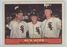1961 Topps Al's Aces ( ) Early Wynn Al Lopez Herb Score #337 HOF 5p5