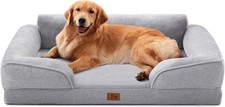 Orthopedic Dog Beds Waterproof XL Pet Couch Bed with Flannel Removable Cover