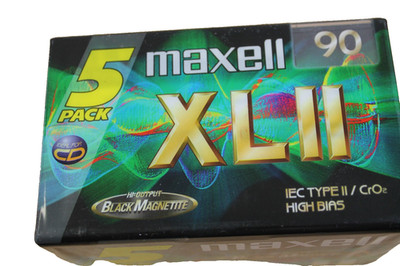 Maxell 5er Pack XLII 90 IEC TYPE II / CrO2 High Bias Audio Tapes NEUOvp
