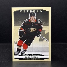 Troy Terry 2022-23 Parkhurst Champions Base Card #156 Ducks