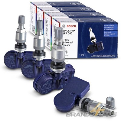 4x BOSCH RADSENSOR RDKS SILBER METALL FÜR MERCEDES GLA GLC GLE GLK GLS S-KLASSE