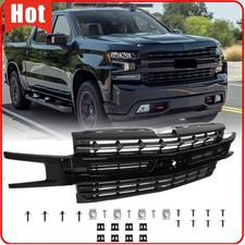For Chevrolet Silverado 1500 19-21 84493318 Front Bumper Grill Glossmatte Black