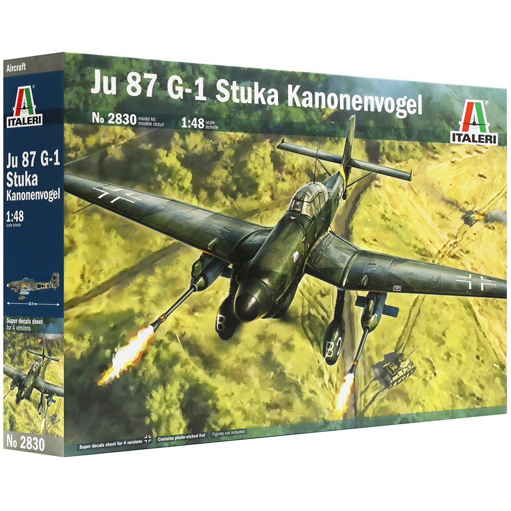 Italeri Ju-87 G-1 Stuka Kanonenvogel 1:48 Military Aircraft Model Kit 2830