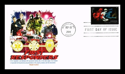 US COVER FIRST RESPONDERS FIRST DAY ISSUE PANDA CACHET