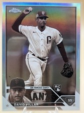 2023 Topps Chrome David Villar #117 Sepia Refractor RC Giants
