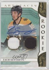 2019-20 Artifacts Rookies Gold Material Relics 72/99 Zach Senyshyn #178 Auto xp6