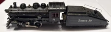 HO Steam Loco 0-4-0 Santa Fe number 99 Tyco switcher with slope back tender