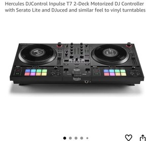Hercules Inpulse T7 Pro DJ Controller w/ Rotating Platters / Serato & DJuiced