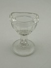 Vintage Anchor Hocking Glass Eye Wash Cup Clear Pressed Glass “G” Mark — photo 1