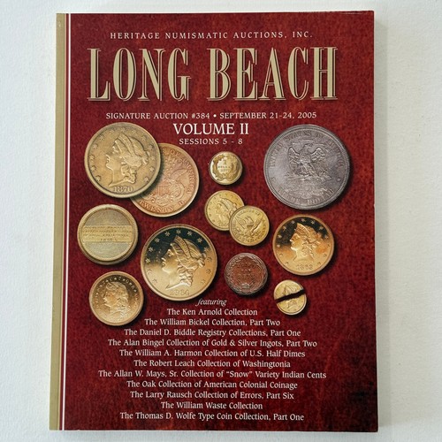 Heritage Catalog 2005 U.S. Coins Colonial Silver Gold Errors Bars Vol. 2 323 pgs