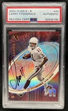 2004 Fleer E-X Larry Fitzgerald Auto Rookie RC #/500 Cardinals PSA Authentic