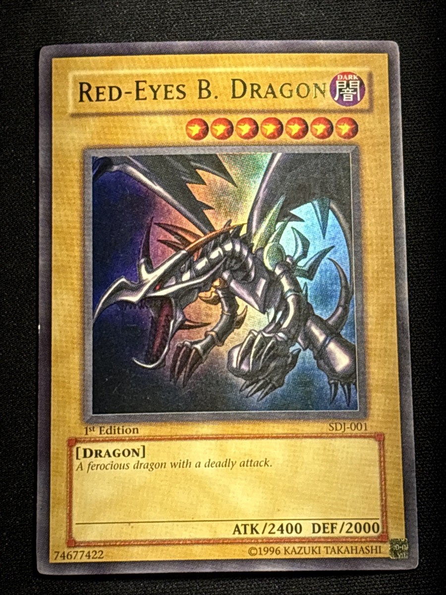 Red-Eyes Black Dragon 1st Edition SDJ-001 Ultra Rare Yu-Gi-Oh Card