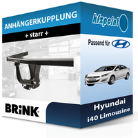 für Hyundai I40 Limousine 12.2011-04.2015 Brink AnhäNgerkupplung Starr Neu