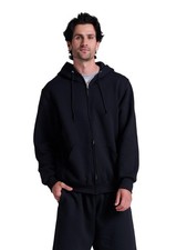 Russell Athletic Men's Dri Power Hooded Zip-up Sweatshirt, Black, Small